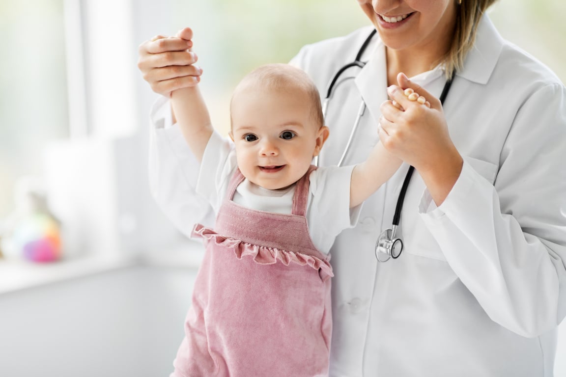 Pediatrician Examining a Baby 